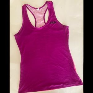 Fila racer back tank with ombré back